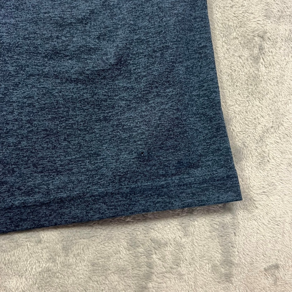 UNDER ARMOUR Playoff Polo Shirt Mens Small Navy Blue Colorblock Gym Golf Active - Picture 10 of 16